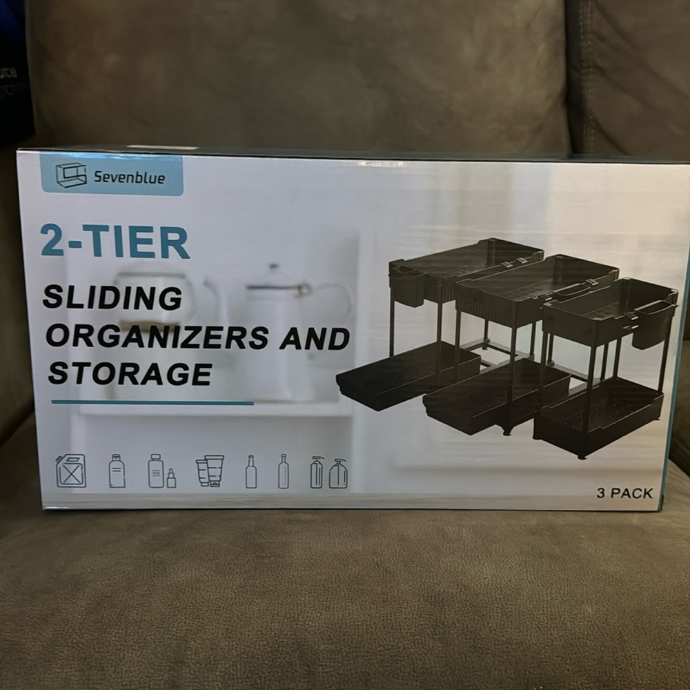 Under sink Sliding Organizer